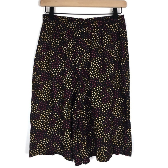 VINTAGE Mom Shorts Ultra High Waist Black Dots Retro 80s 90s Chic Black Size 9 - Picture 4 of 8